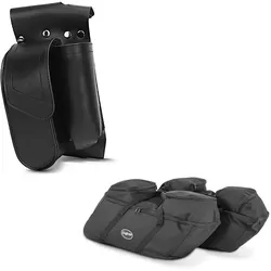 Set: Sturzbügel-Tasche + Koffer Innentaschen passend für Harley Davidson Touring 93-24 Seitenkoffer SP4