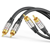 Sonero Premium Cinch Audiokabel, 2x Cinch Stecker auf 2x