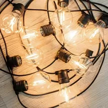 NEW GARDEN Lichterkette Solar 8 Meter IP44 10 LEDs schwarz