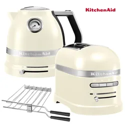 KitchenAid Artisan Wasserkocher + Toaster Creme/Mandel