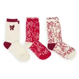 Thalia Socken 3er Set „Punsch & Schleife“, Gr. 36-41
