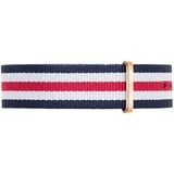 Daniel Wellington Classic Strap 18mm Fabric (Polyester) Rose Gold