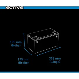 Ective Semi Cycle Versorgungsbatterie 110Ah