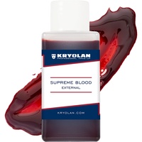 Kryolan Supreme Blood External Kunstblut 50 ml - ideal für Kinderschminke, Halloween, Theater, Film, TV, LARP & Make-up Artists