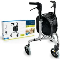 Weinberger Aluminium Rollator mit 3 Rädern klappbar Silber