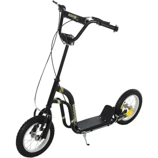Homcom Kinderroller Scooter Schwarz