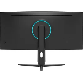 Odys Gaming Monitor XP34 PRO-X - 34 Zoll (86 cm), Curved (1500R), 180 Hz, UWQHD (3.440x1.440 px), 1ms Reaktionszeit (MPRT), HDR, FreeSync/G-Sync komp., Eye Care, HDMI, DP, 3,5mm Audio