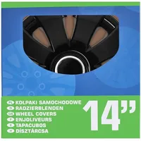 mobilibrico Radzierblendensatz Aura Schwarz 14 Zoll 4 Stück