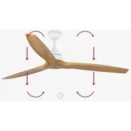 faro BARCELONA ALO 152 cm Deckenventilator Braun/Weiß