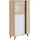 Habitdesign Kikua Plus Vitrine 77 x 33 x 142 weiß