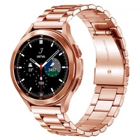 FOUUA Edelstahlarmband für Uhr 18mm 20mm 22mm 24mm Armband Metall Uhrenarmbänder mit Schnellverschluss geeignet für Herren Damen Compatible with Samsung Galaxy Watch/Frontier/Classic Smartwatch