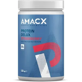 Amacx Protein Delux Erdbeere Pulver 1,0 kg