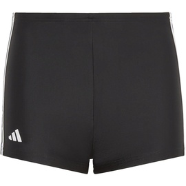 adidas Male Junior Classic 3-Stripes Swim Swimsuit, Black/White, 110