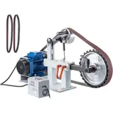 1500W Band- und Tellerschleifer, 2' x 82' Band, 16 1/4' x 12' Gummischeibe, 1 Phase in 3 Phase, für Werkstatt und Garage, Schwarz - Mophorn