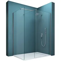 mai & mai Bremen01k-T Walk-In-Dusche 100 x 100 cm mit Duschtasse