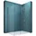 mai & mai Bremen01k-T Walk-In-Dusche 100 x 100 cm mit Duschtasse