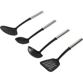 Brabantia Küchenutensilien-Set 4 Stück Schwarz Satinierter Stahl