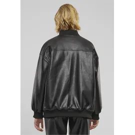 URBAN CLASSICS Synthetic Leather Bomberjacke Black L