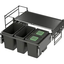 Vauth-Sagel VS ENVI Water Abfalltrennsystem KB 1000 mm 1 x 22/1 x 16/2 x 10 L Lava