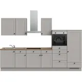 Nobilia Küchenzeile Cascada I 330 cm grau
