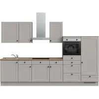 Nobilia Küchenzeile Cascada I 330 cm grau