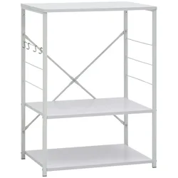 vidaXL Mikrowellenregal Weiß 60×39,6×79,5 cm Holzwerkstoff