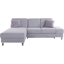 sit&more Ecksofa »Clio L-Form« wahlweise mit Bettfunktion oder Vorziehsitz und Bettkasten, Federkern