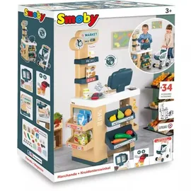 Smoby Supermarkt Spielset mit Einkaufswagen (34 Teile) (2023)
