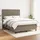 vidaXL Boxspringbett mit Matratze Taupe 180x200 cm Stoff