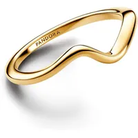 Pandora 163095C00 Damenring Polierte Welle Goldfarben, 52/16,6