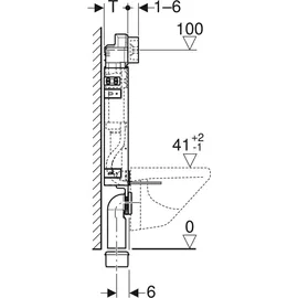 Geberit Kombifix Basic mit Delta UP-Spülkasten 12cm