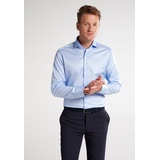 Eterna SLIM FIT Luxury Shirt in hellblau unifarben, hellblau, 40
