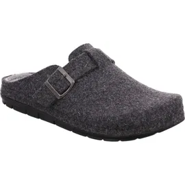 ROHDE Herren Pantoffel aus recyceltem Softfilz Riemen mit Schnalle Rodigo-H 6747, Größe:43 EU, Farbe:Grau - 43