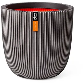 Capi Europe Capi Übertopf Kugel Groove NL elegant Anthrazit 35 x 34 cm