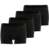 Götzburg Boxershorts unifarben Schwarz 3XL 4er Pack
