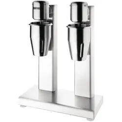 Buffalo Doppelter Milchshake Spindelmixer  2x1L Edelstahl