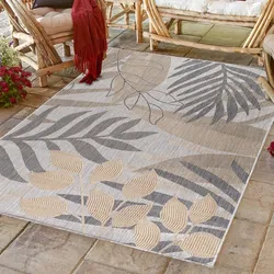 Ayyildiz Teppiche Outdoorteppich »SUNNY 4413«, rechteckig, 5 mm Höhe, Pflegeleicht / Strapazierfähig / In- und Outdoor / Blätter Ayyildiz Teppiche BEIGE B: 140 cm   1 St.