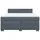vidaXL Boxspringbett 180 x 200 cm Dunkelgrau