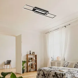 Briloner LED Deckenleuchte 1 eckig schwarz