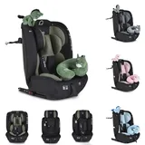 Moni Kindersitz i-Size i-Safe (76-150cm) Isofix, Top Tether, 13-fach verstellbar grün