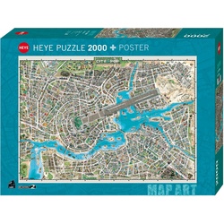 HEYE Puzzle City of Pop, 2000 Puzzleteile, Made in Europe bunt