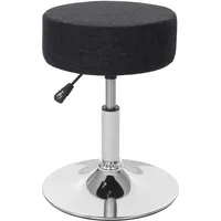 Mendler 2er-Set Hocker HWC-C22, Sitzhocker Schminkhocker, höhenverstellbar Ø 35cm