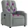 vidaXL Massagesessel mit Vibrationsmassage Polyester 86,5 x 93,5 x 0 cm Hellgrau