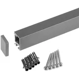 Kesseböhmer Linero style Küchenreling Edelstahloptik 1200 x 22 x 29 mm Aluminium Relingsystem von Sotech