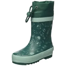 Playshoes Gummistiefel - Waldtiere - Grün - Gr. 21