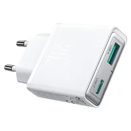 Joyroom JR-TCF14 20W USB-A/USB-C Wandladegerät superdünn Weiß