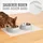 KaraLuna Napfunterlage 48 x 30 cm (Transparent, Eckig) Futtermatte Katze Futterunterlage Hund Futternapf Fressnapf Hundenapf Unterlage Kaffeevollautomat Napf Matte Mat Silikonmatte