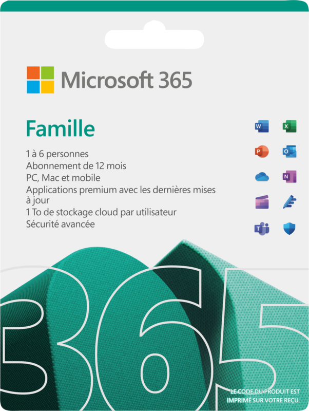 Microsoft Office 365 Family FR Abonnement 1 Jahr