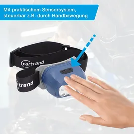 CARTREND LED Stirnlampe Blau