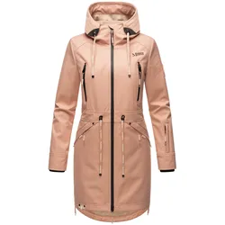 MARIKOO Damen Softshelljacke Funktionsjacke mit warmen Teddyfleece & Kapuze Racquellee